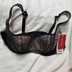 Rosme 42C Womens Balconette Bra With Padded Straps, Collection Grand